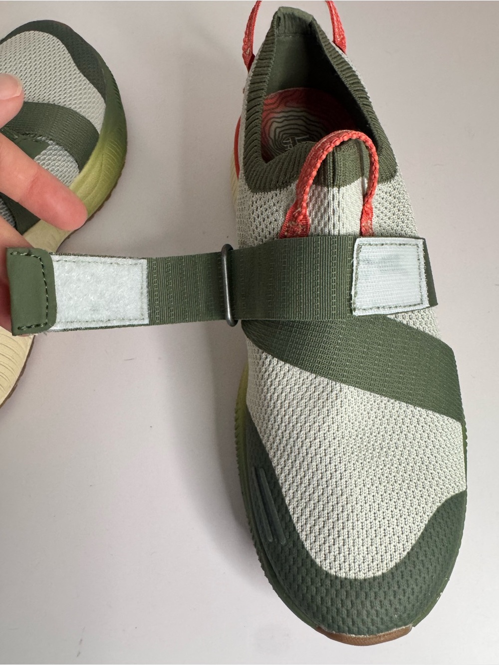 L.L. Bean NWOT Dirigo Slip-On Sneaker Silver Birch & Sage Size 8M - Picture 9 of 11